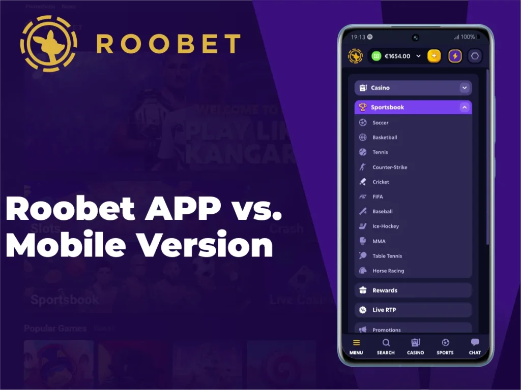 Roobet UYGULAMASI ve Mobil Sürümü